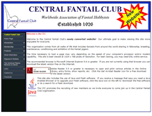 Tablet Screenshot of centralfantailclub.net